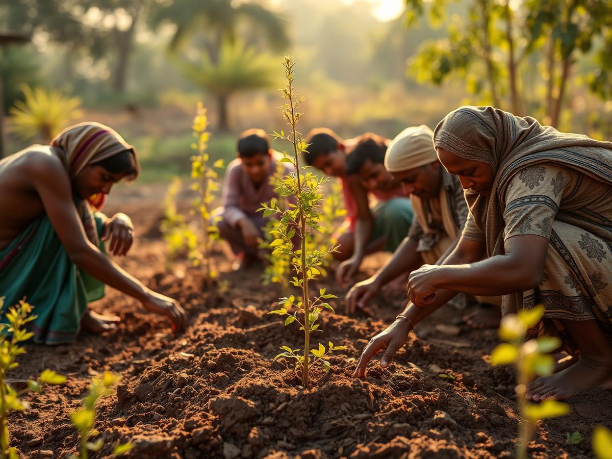 Community sapling drive